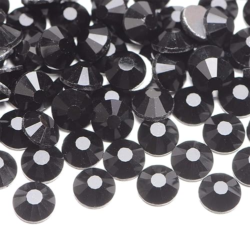 Miniatura 4 de 3000 diamantes de imitación de cristal redondos para arte de uñas, con parte trasera plana, para hacer accesorios de bricolaje, zapatos, ropa, arte