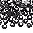 NCB 3000pcs Flatback Round Glass Nail Art Rhinestones Crystal for DIY Making Accessories Shoes, Clothes, Face Art, Bags, Manicure (Black, SS5 3000pcs)