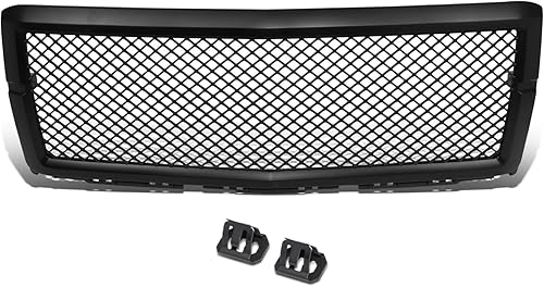 DNA MOTORING GRF-OH-004-T1 - Rejilla de parachoques delantero de malla de diamante sin insignia compatible con Silverado 1500 2014-2015, negro
