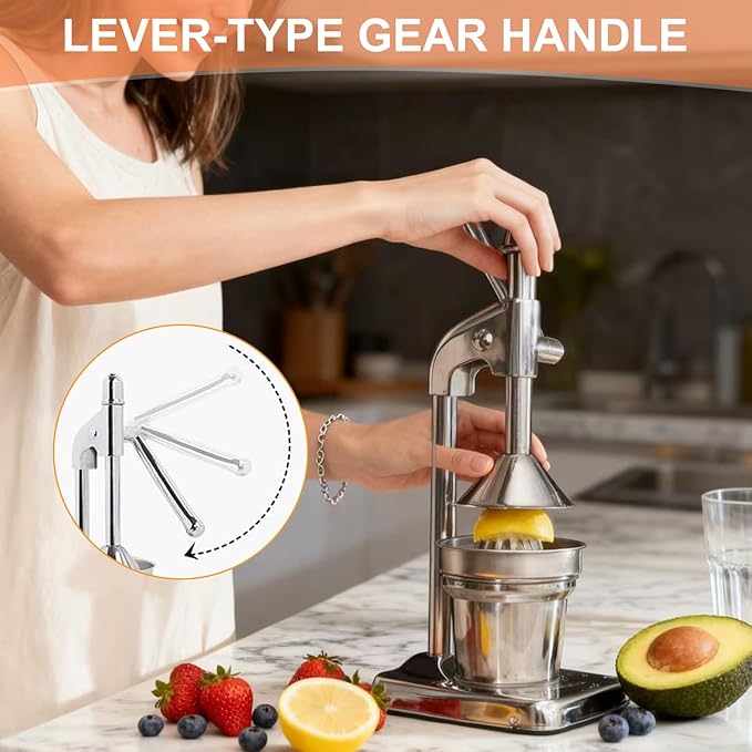 Extractor de Jugos Manual Prensa de Hierro Fundido para Cítr miniatura 7