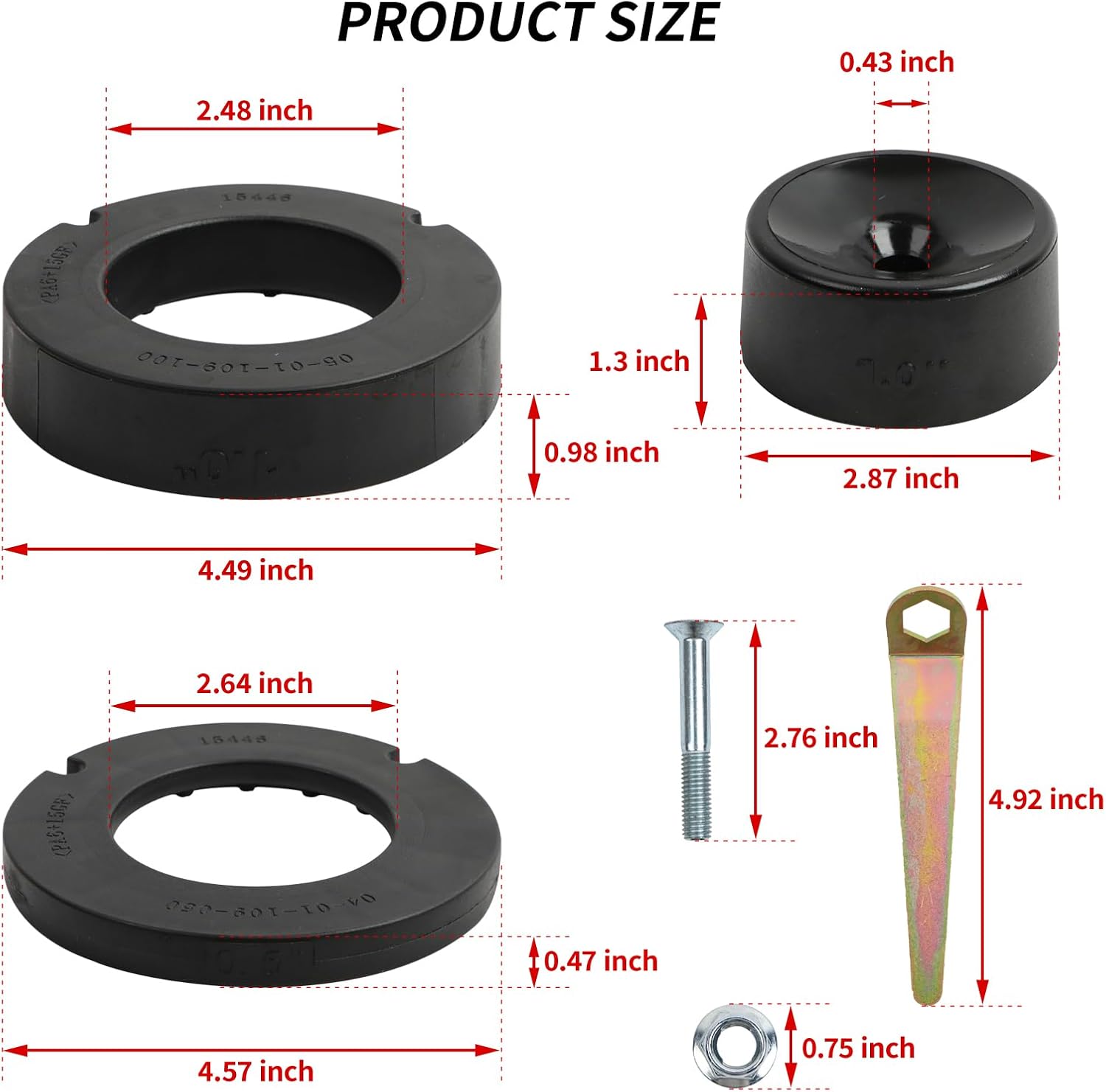 1155300 JT: 1.5” High Performance Spacer Leveling Kit Fits Compatible with Jeep JT Gladiator - No Shock Absorbers