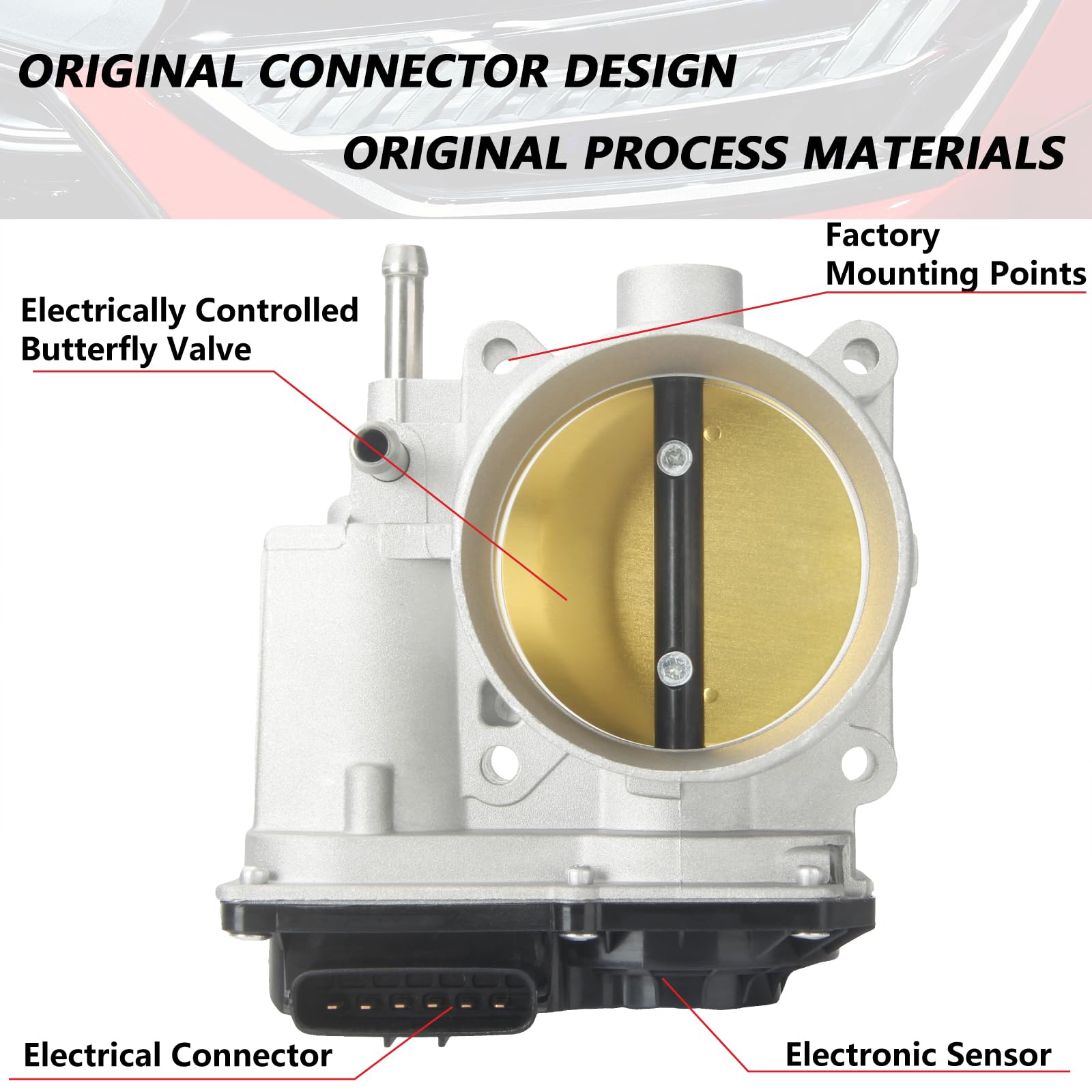 VANBOL Electronic Throttle Body - Replacement For Nissan/Infiniti 4.0L V6 & 5.6L V8