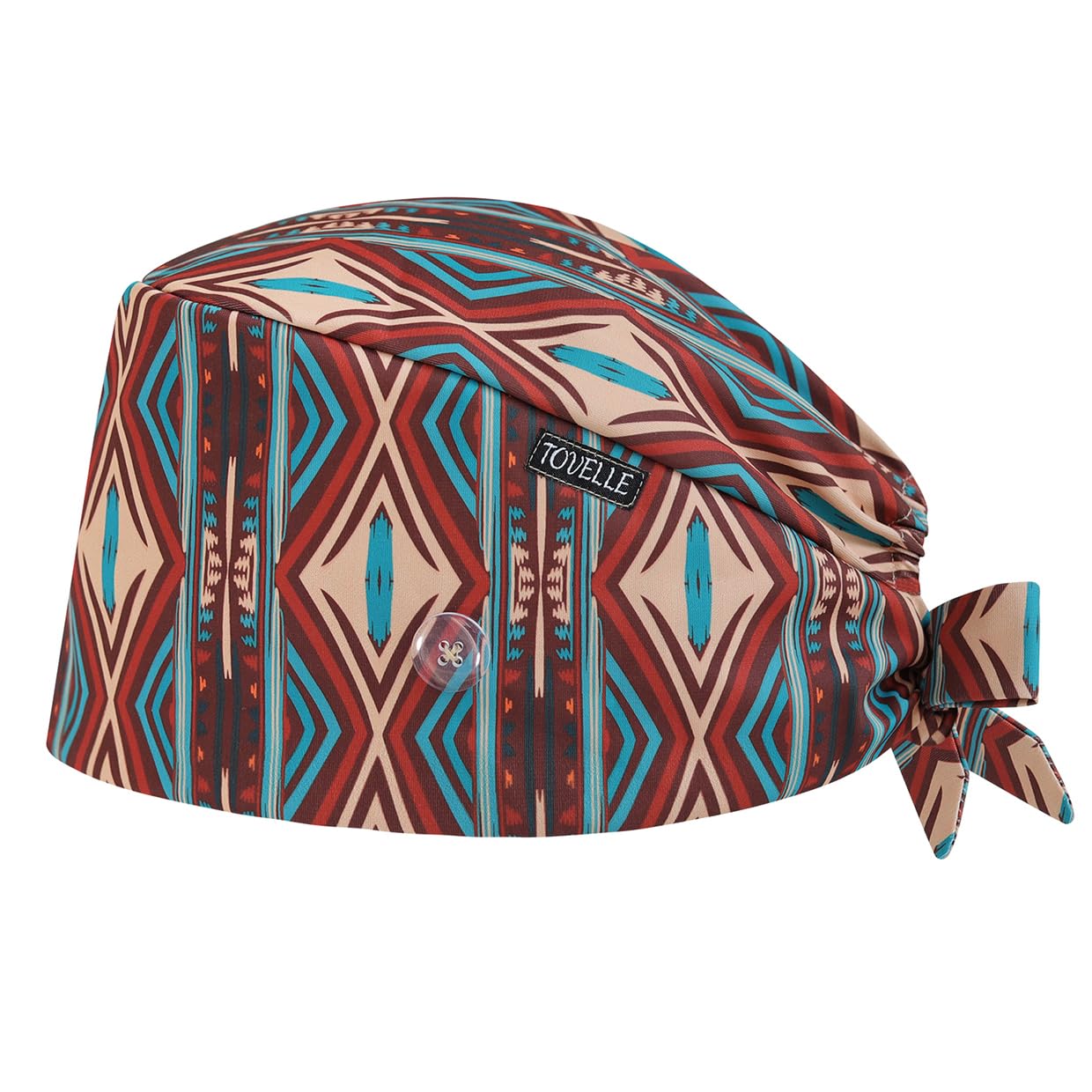 Scrub Caps Women, Double-Sided Printed Adjustable Women's Surgical Cap with Buttons, Breathable Design for Nurses and Doctors