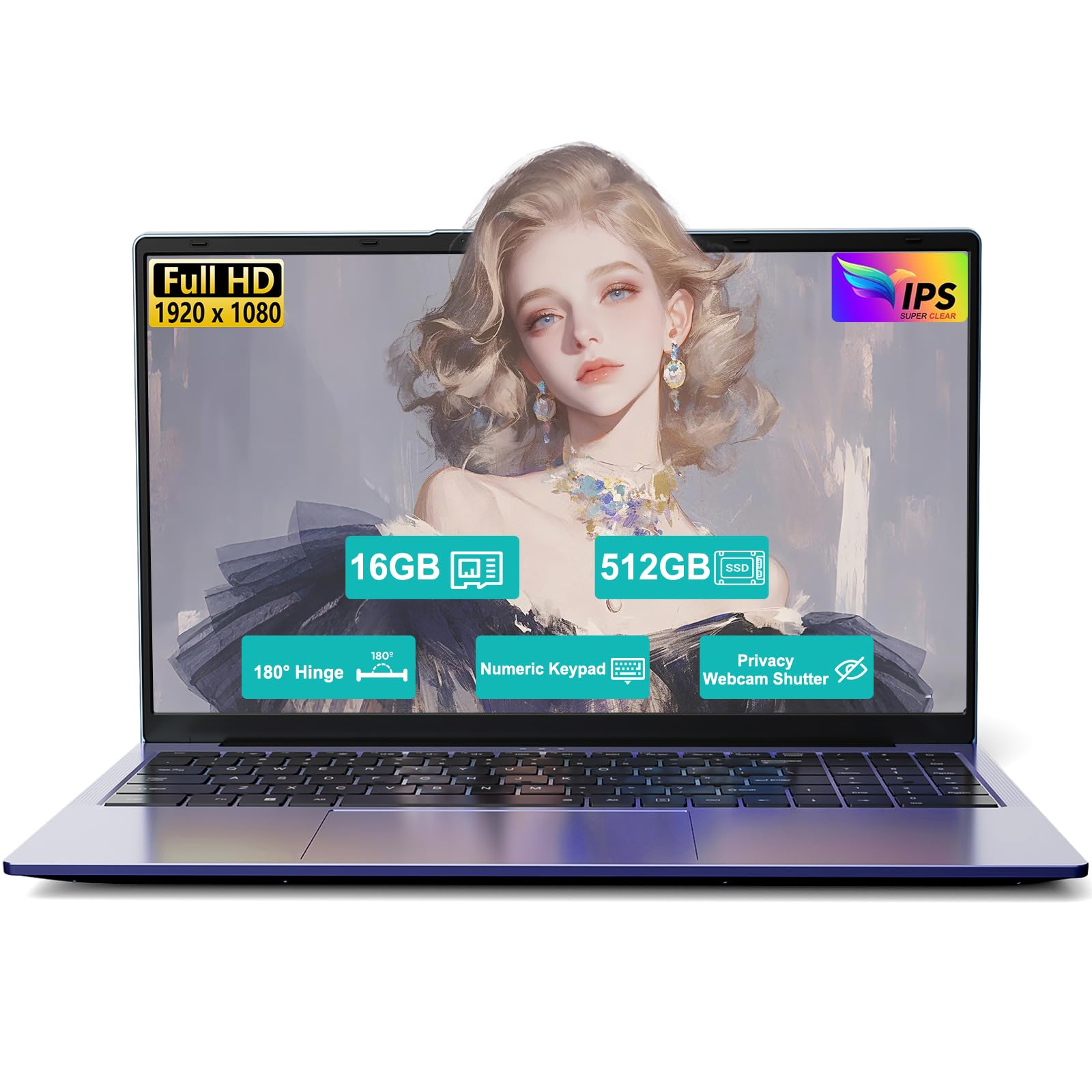 Amazon.com: 15.6-Laptop AMD Ryzen 5 (Up to 3.7GHz), 16GB RAM 512GB