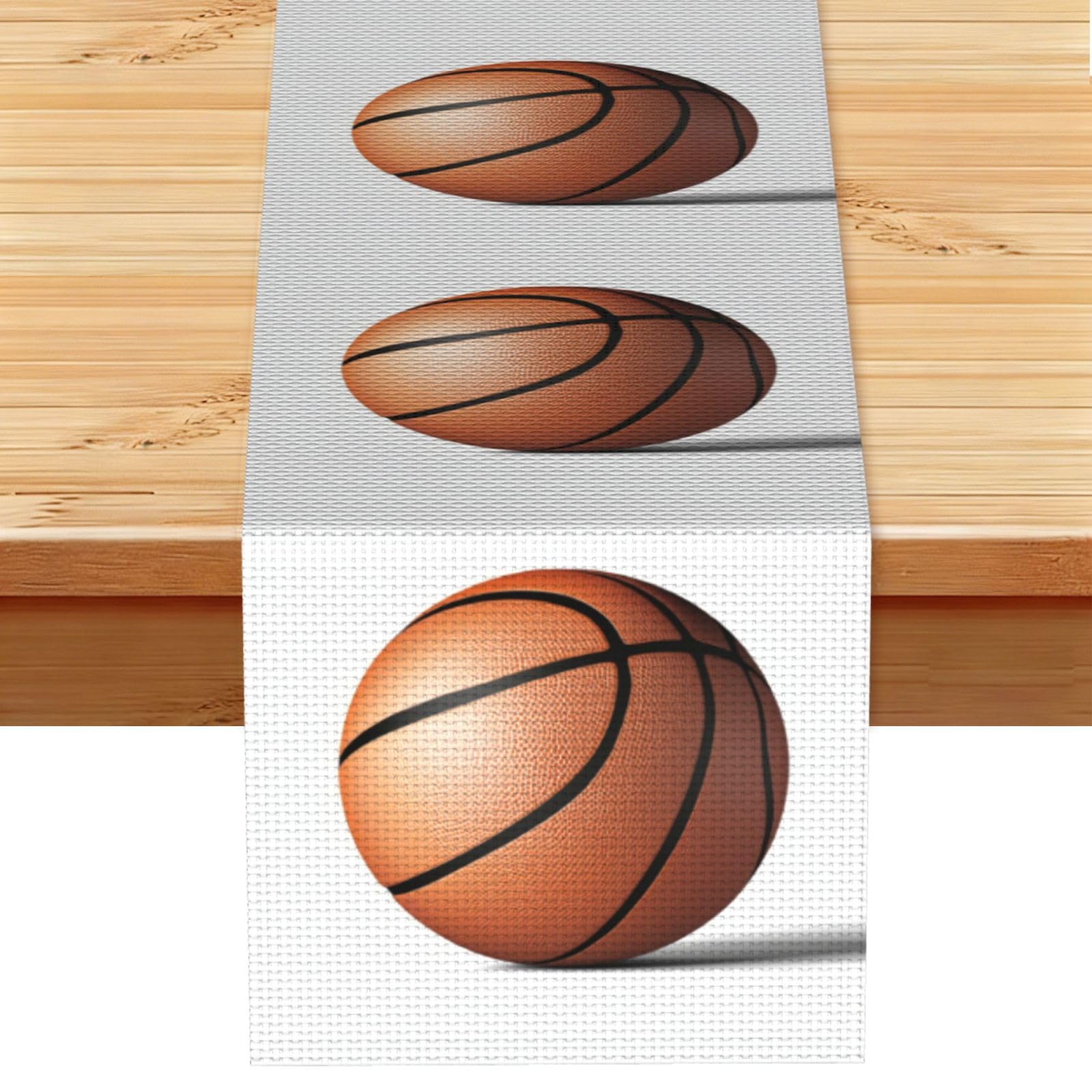 Chemin de table de fête basket-ball pour repas de salle à manger convivial