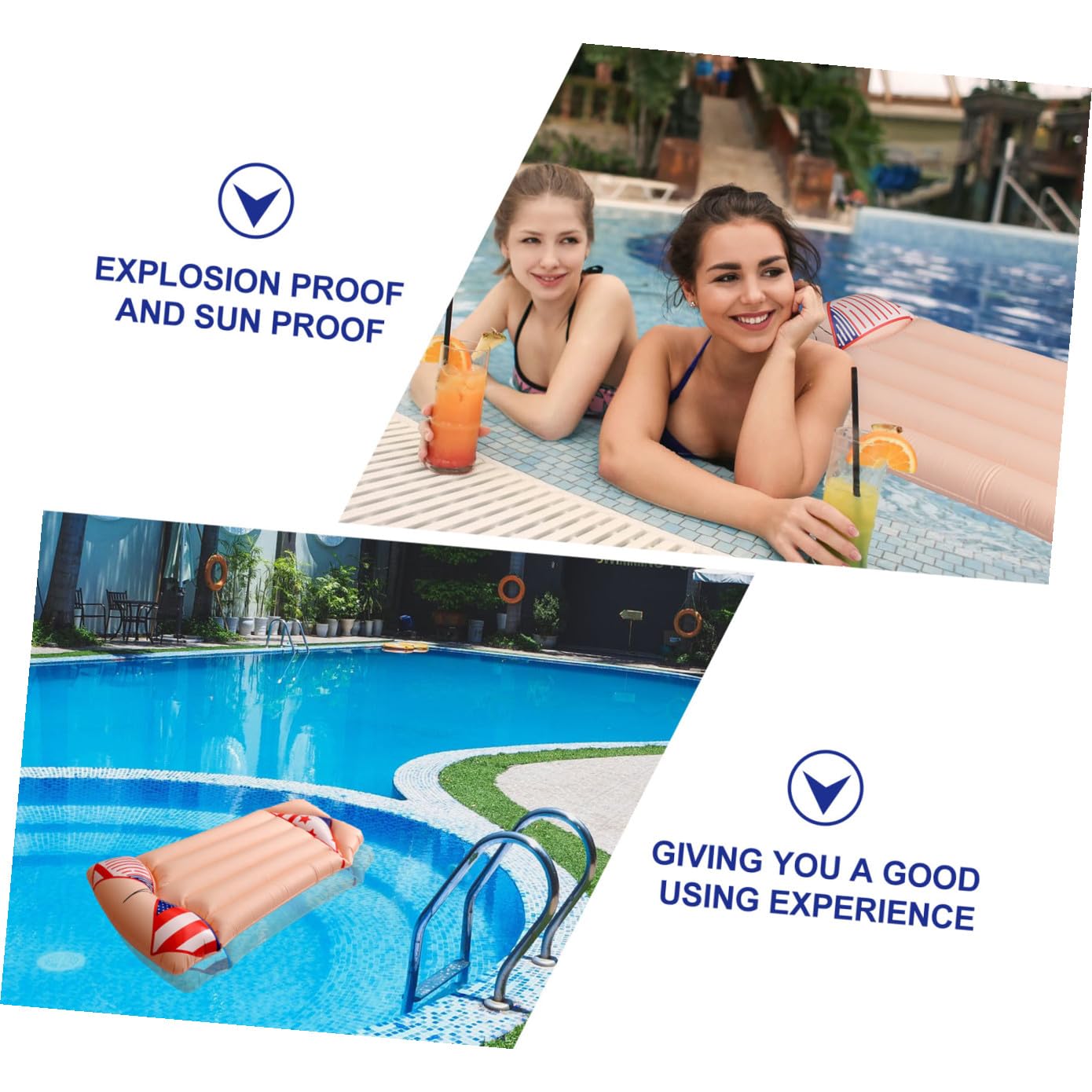 Matelas de Natation Gonflable Bikini 1 Pièce en PVC Rouge pour Adulte