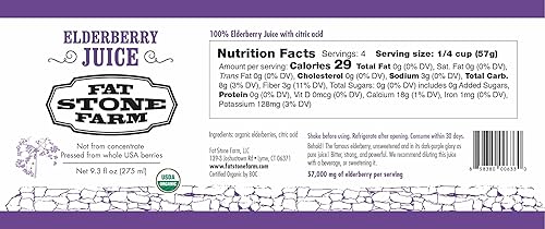 Miniatura 2 de Fat Stone Farm jugo orgánico de saúco 2X 9.3 fl. oz (nuevo)