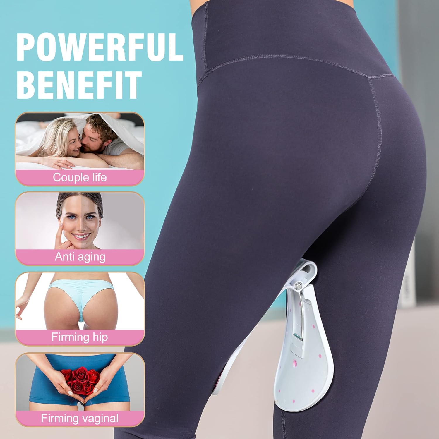 Hip and Body Toner for Women - Kegel Exercise Pelvic Floor Strengthening Device for Postpartum Rehabilitation and Bladder Control - Arms - Arms, Buttocks, Thighs and Legs Trainer : Health & Household