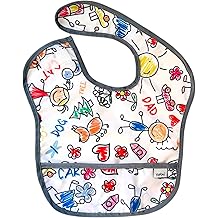 baby Food Apron with Yorni, Leak Proof, Pockets and Neck Velcro Family