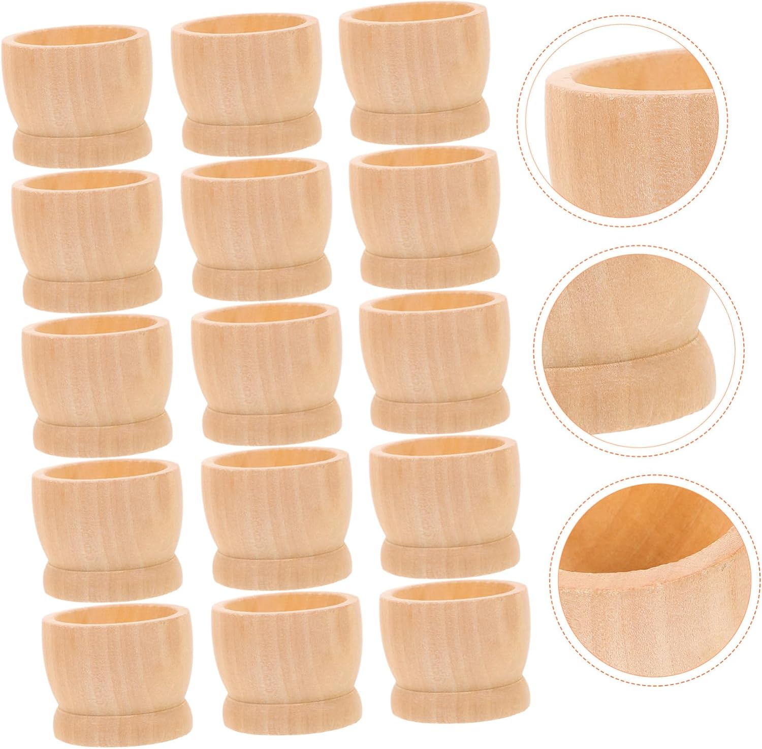 15pcs Easter Holder Wooden Bases for Handmade Decor for Home Office and Parties Safe Smooth Material for Unique Easter Displays
