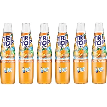 TRi TOP Orange Mandarin Syrup 6 x 600 ml