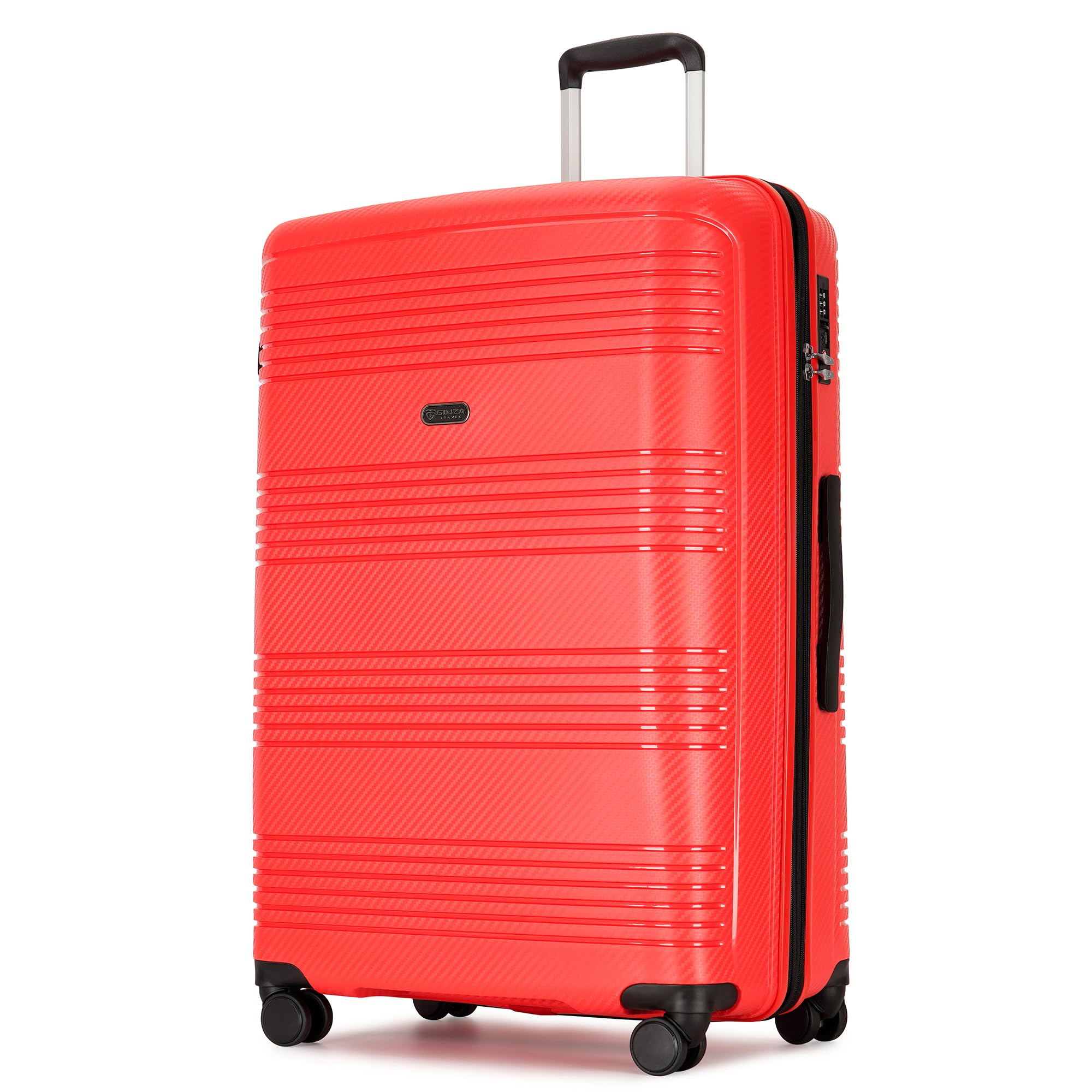 GinzaTravel Red Hardside Expandable Luggage | MAC.BID
