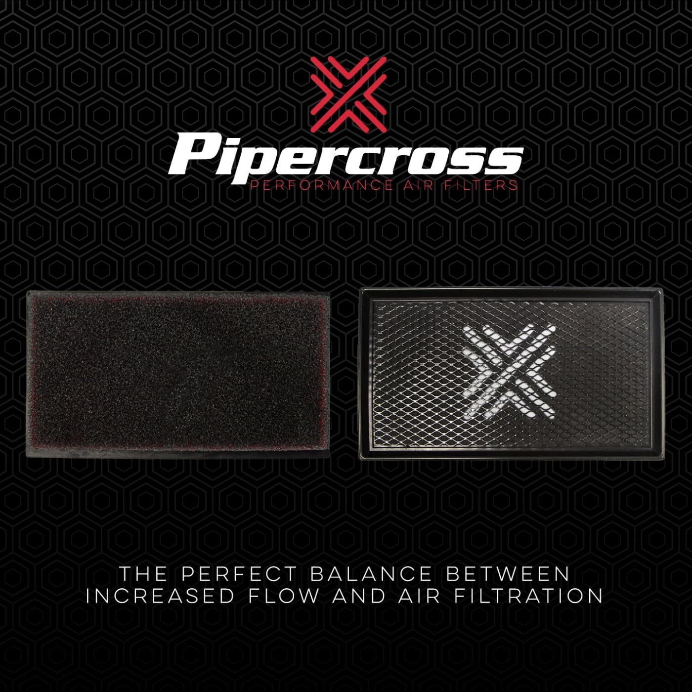 Pipercross Filtro para Audi, PX1806 | Espuma lavable y durable, Respuesta acelerador mejorada, Mayor potencia y par, Fácil instalación y mantenimiento