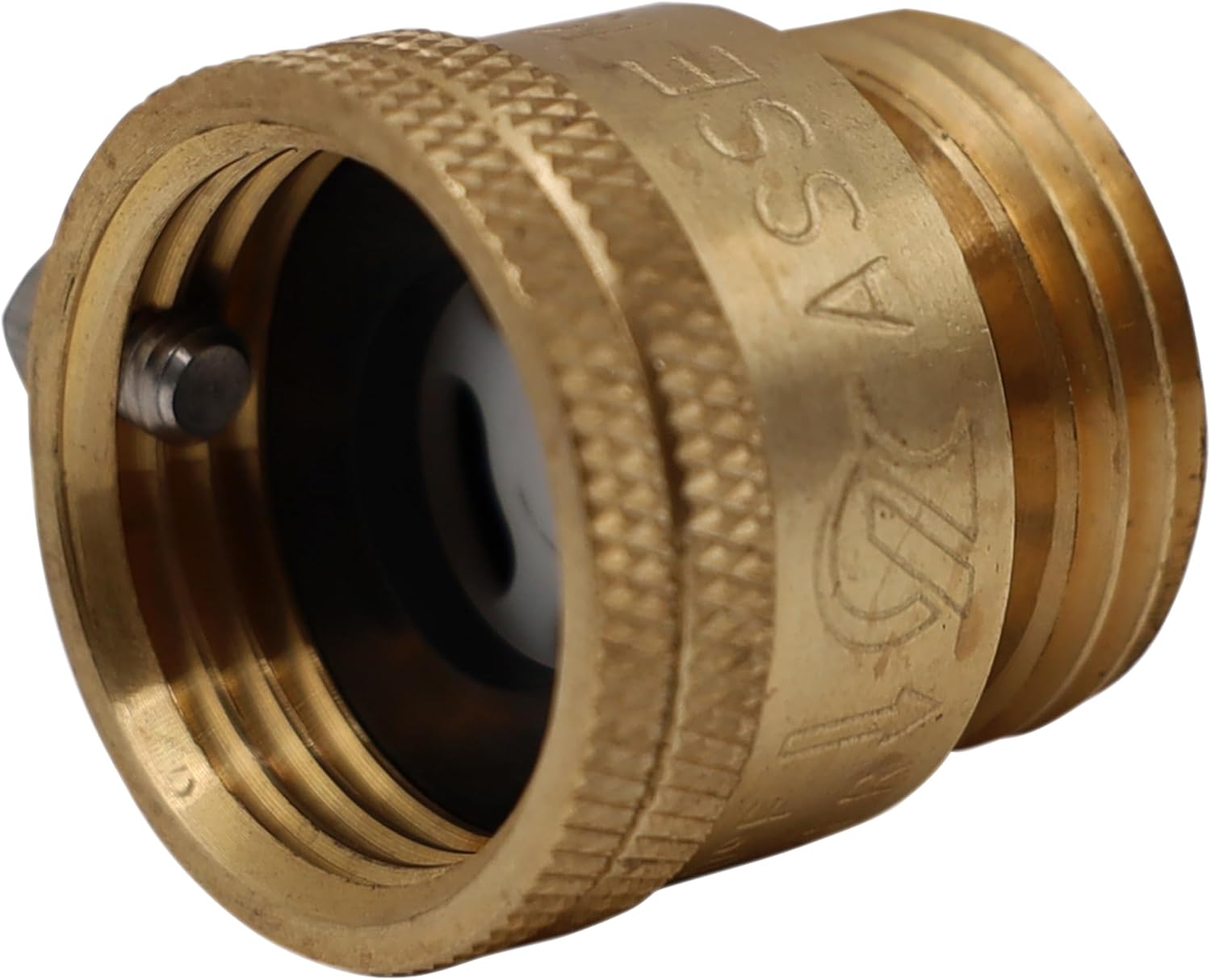 Vacuum Breaker 3/4 Inch Solid Brass Hose Bib Backflow Preventer for Garden Spigot RV Pack of 2