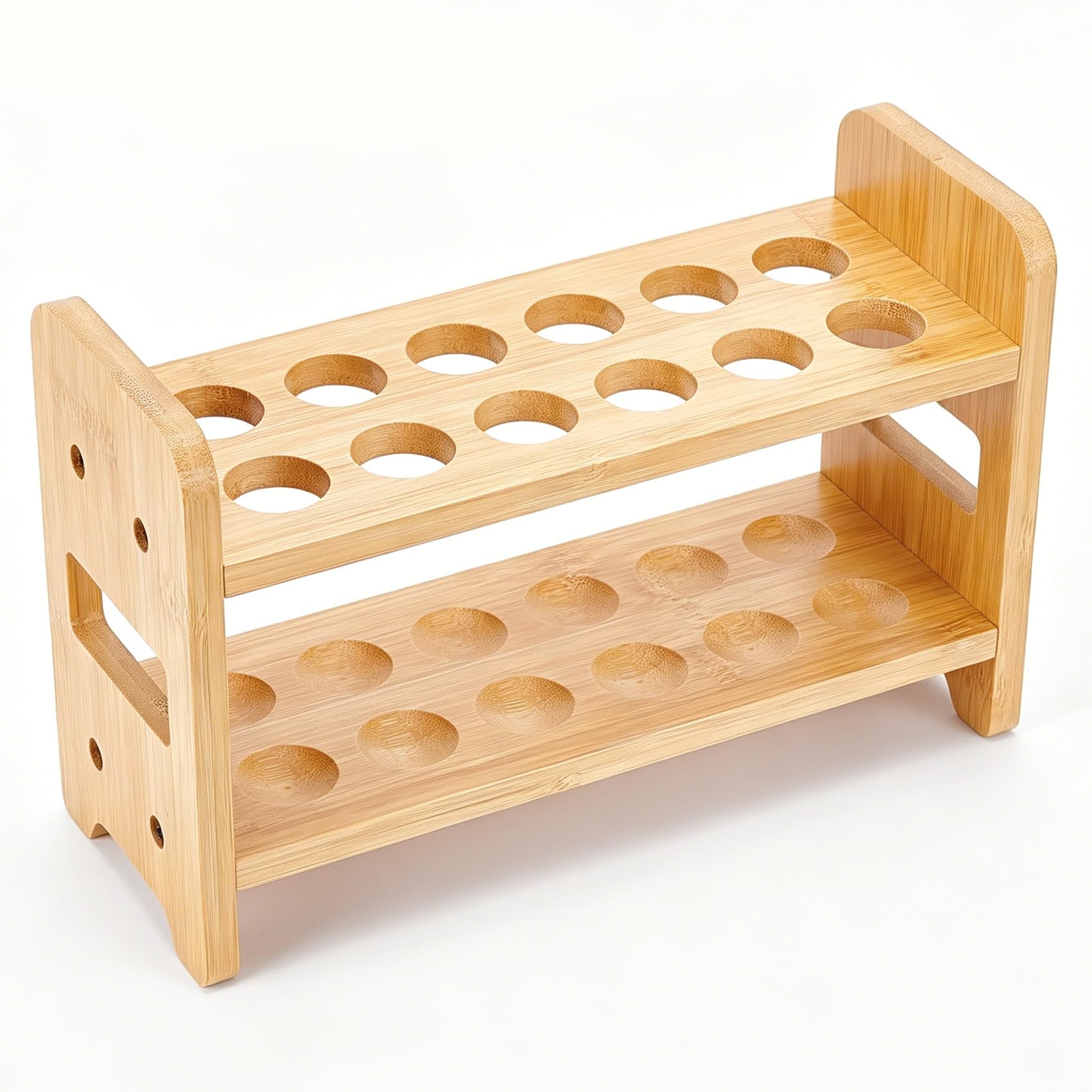 Cadeau pour les amateurs de plantes : support en bois peacoblue 12 tubes