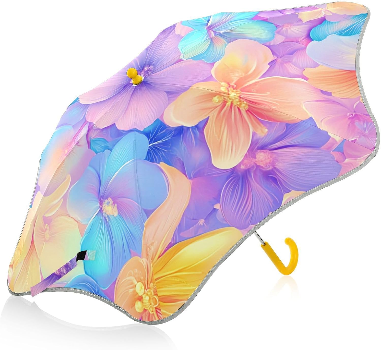 ODAWA Umbrella for Girls Panda Bears Hearts Kids Umbrella, Classic Umbrella with Hook Handle