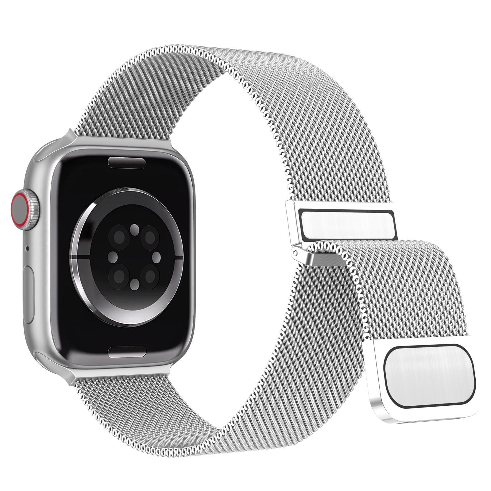 Higgs Milanaise Ersatzarmband Kompatibel mit Apple Watch Armband 40mm 42mm(Series 11 10) 41mm 38mm, Elegant Magnetische Metall Edelstahl Armbänder für iWatch SE 3 2 1 Series 11 10 9 8 7 6 5 4