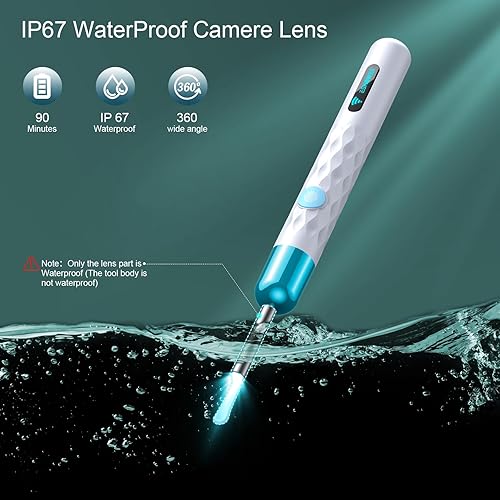 Miniatura 4 de Eliminación de cera de oídos, limpiador de oídos con luz de cámara, herramienta de eliminación de cera de oídos, limpiador de oídos con cámara