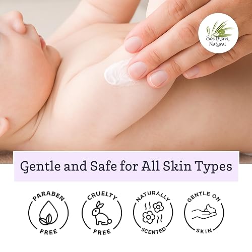 Miniatura 5 de Southern Natural Loción de leche de cabra  Hidratante nutritivo para rostro, cuerpo y manos para piel seca y sensible  Crema hidratante, cuidado de