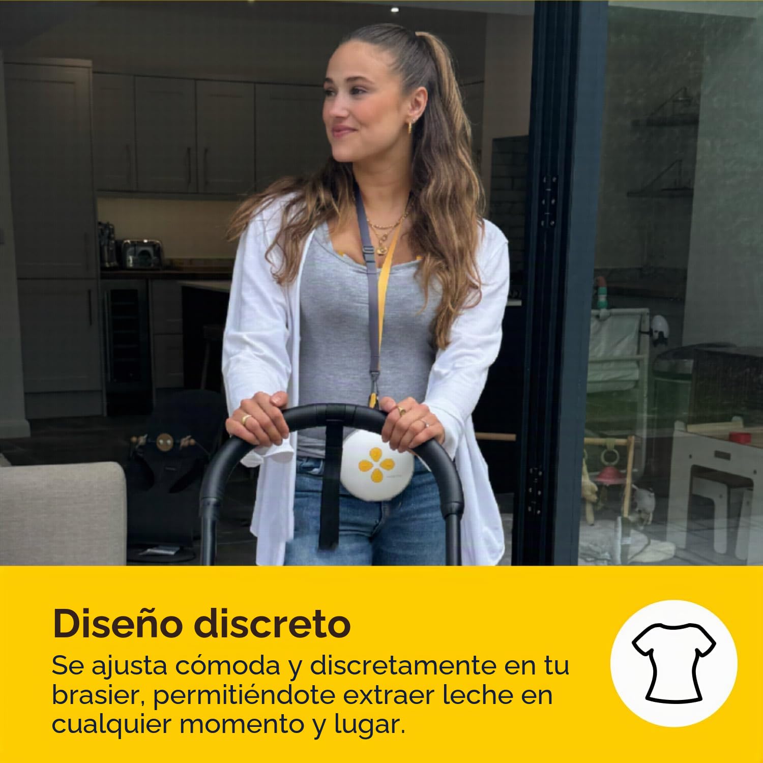 Medela Swing Maxi Extractor de leche manos libres | Fácil, intuitivo, ideal para desplazamientos Doble extractor de leche eléctrico manos libres