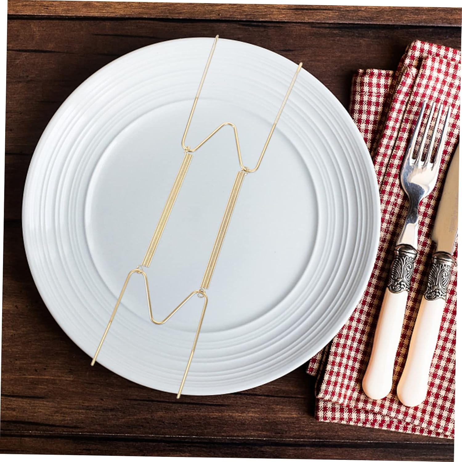 10pcs Wall Plate Hangers Metal Spring Dish Display Holders for Vertical Plate Storage and for Showcasing Your Decorative Dishes