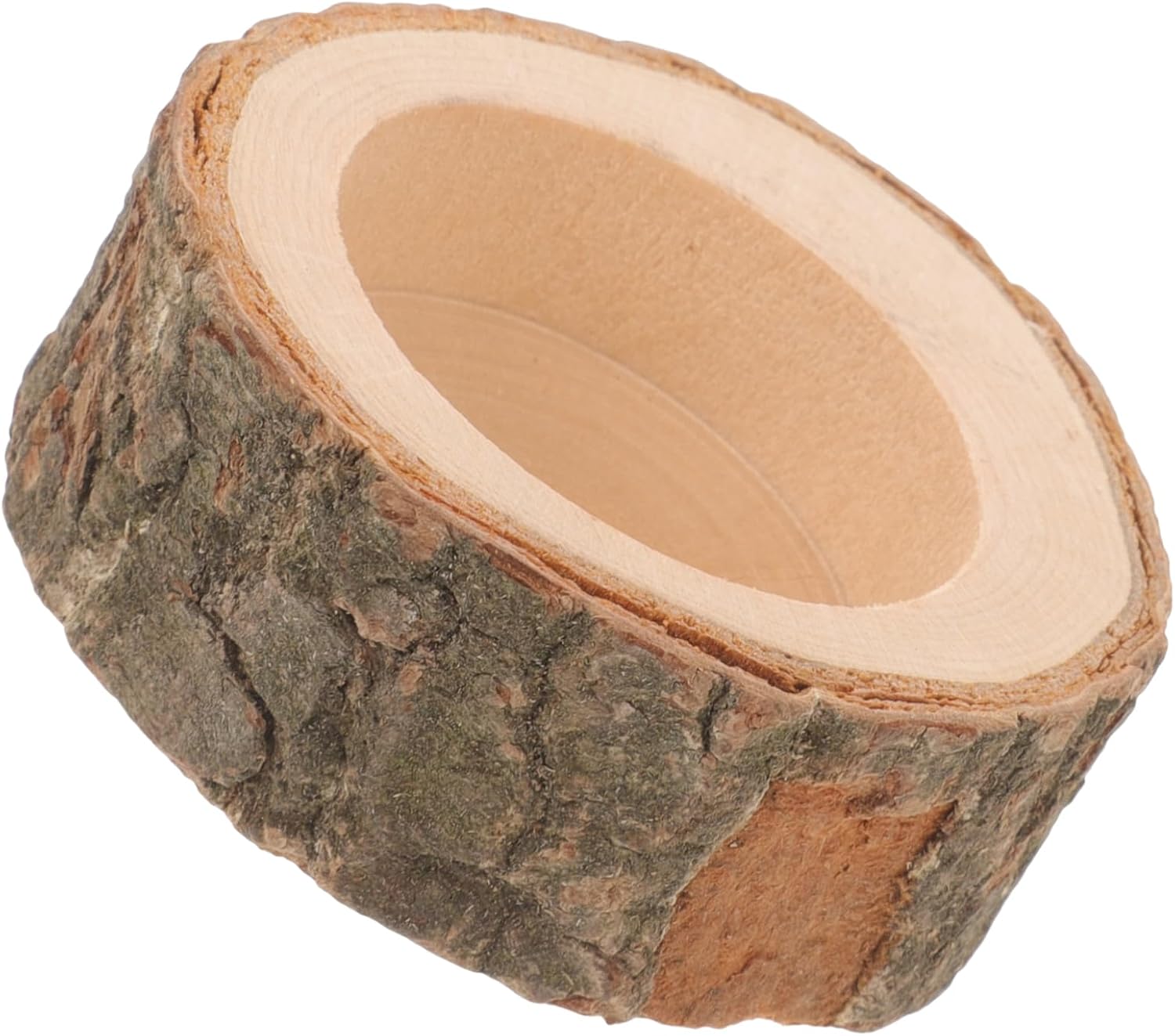 2pcs Pet Wooden Food Bowl for Animals Smooth for Hamsters and Chinchillas Compact Design Easy to Natural Material