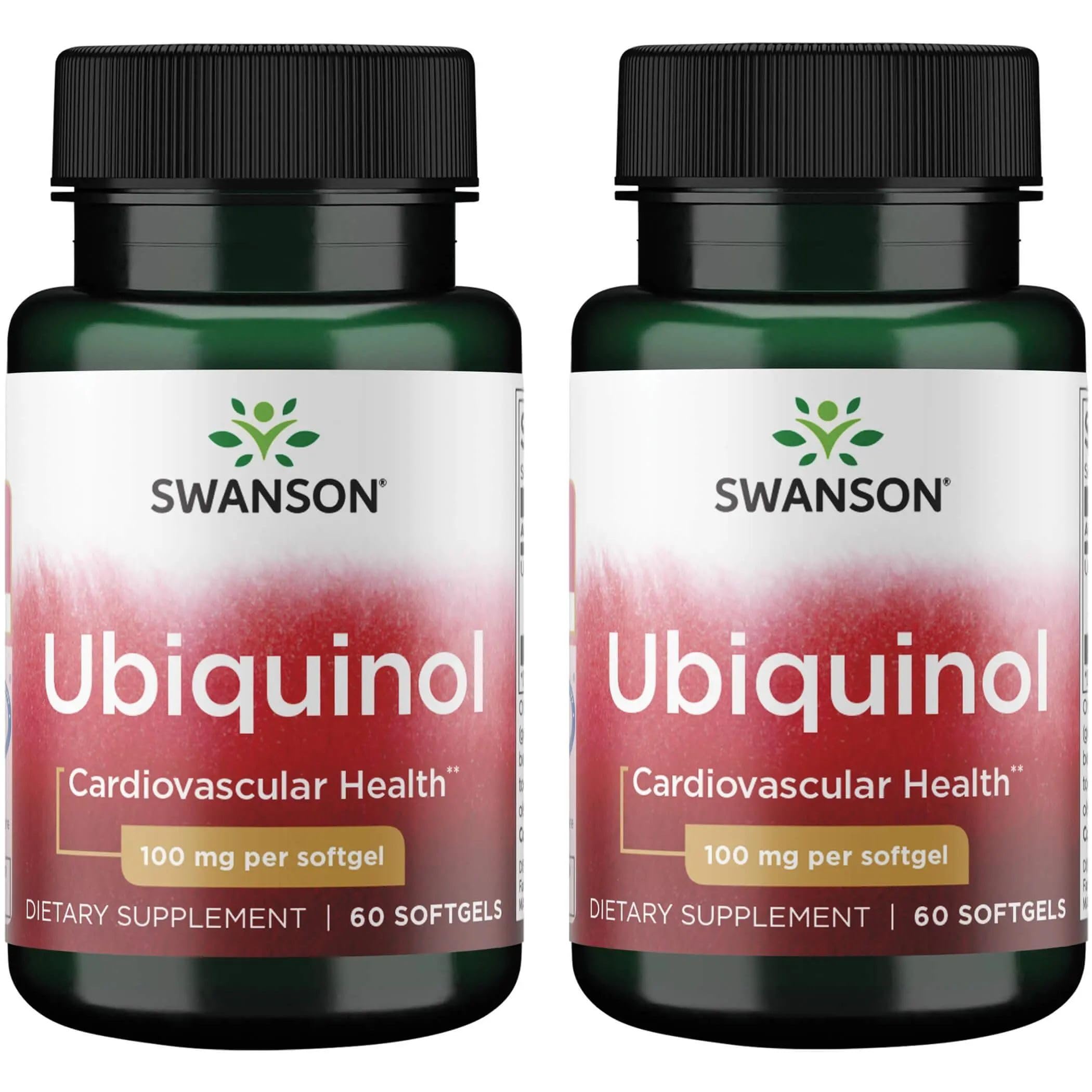 Swanson Ubiquinol 100 Milligrams, 60 Softgels, 2 Pack