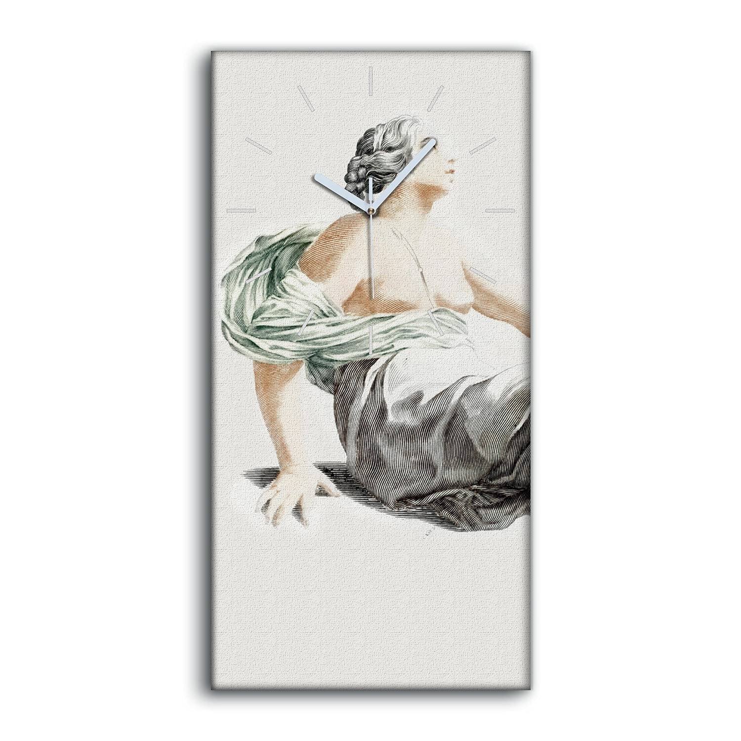 Horloge sur Toile 30x60cm Art Moderne pour l'ambiance de votre salon