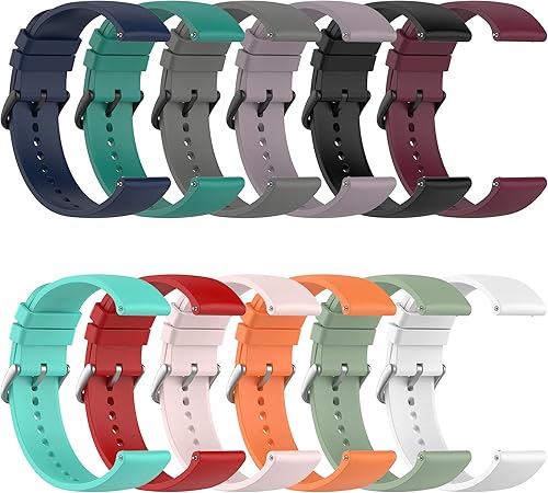 Miniatura 7 de YAMAY SW022 - Correa clásica para Samsung Gear S3 Frontier, correa de repuesto de silicona de 0.866in, compatible con Samsung Galaxy Watch 3 de