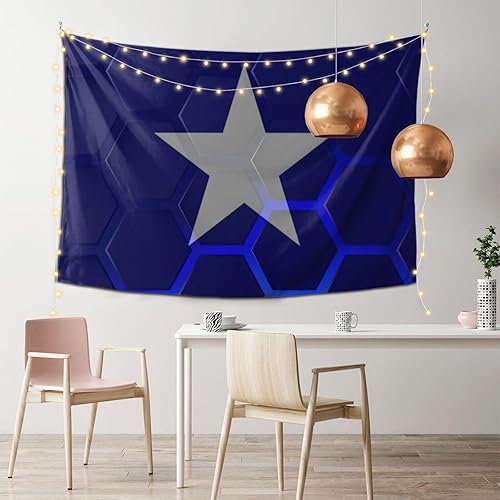 Miniatura 2 de LIFANGMI Bonnie Blue Flag Tapestry Wall Hanging 60x40 Inch Bedroom Living Room Dormitory Home Decoration Wall Tapestry