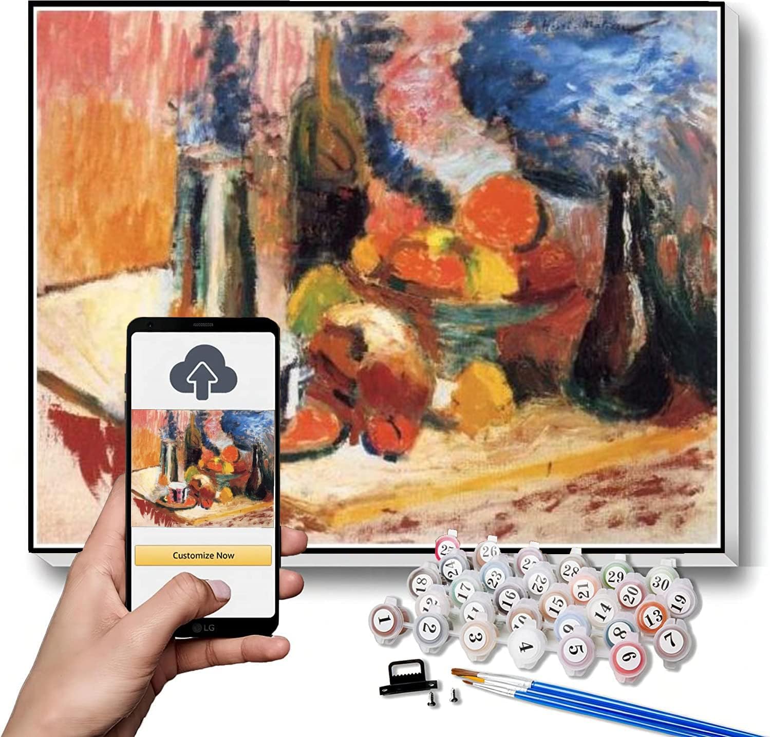 Paint by Numbers Kits for Adults and Kids Still Life with Fruit Painting by Henri Matisse DIY Painting Paint by Numbers Kits On Canvas