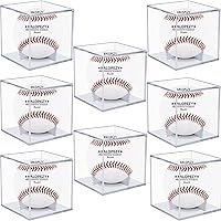 Vista 13 de 1 estuche de exhibición de béisbol, estuche acrílico transparente para exhibir recuerdos de cubo de béisbol, estuche de bola de autógrafo, estuche