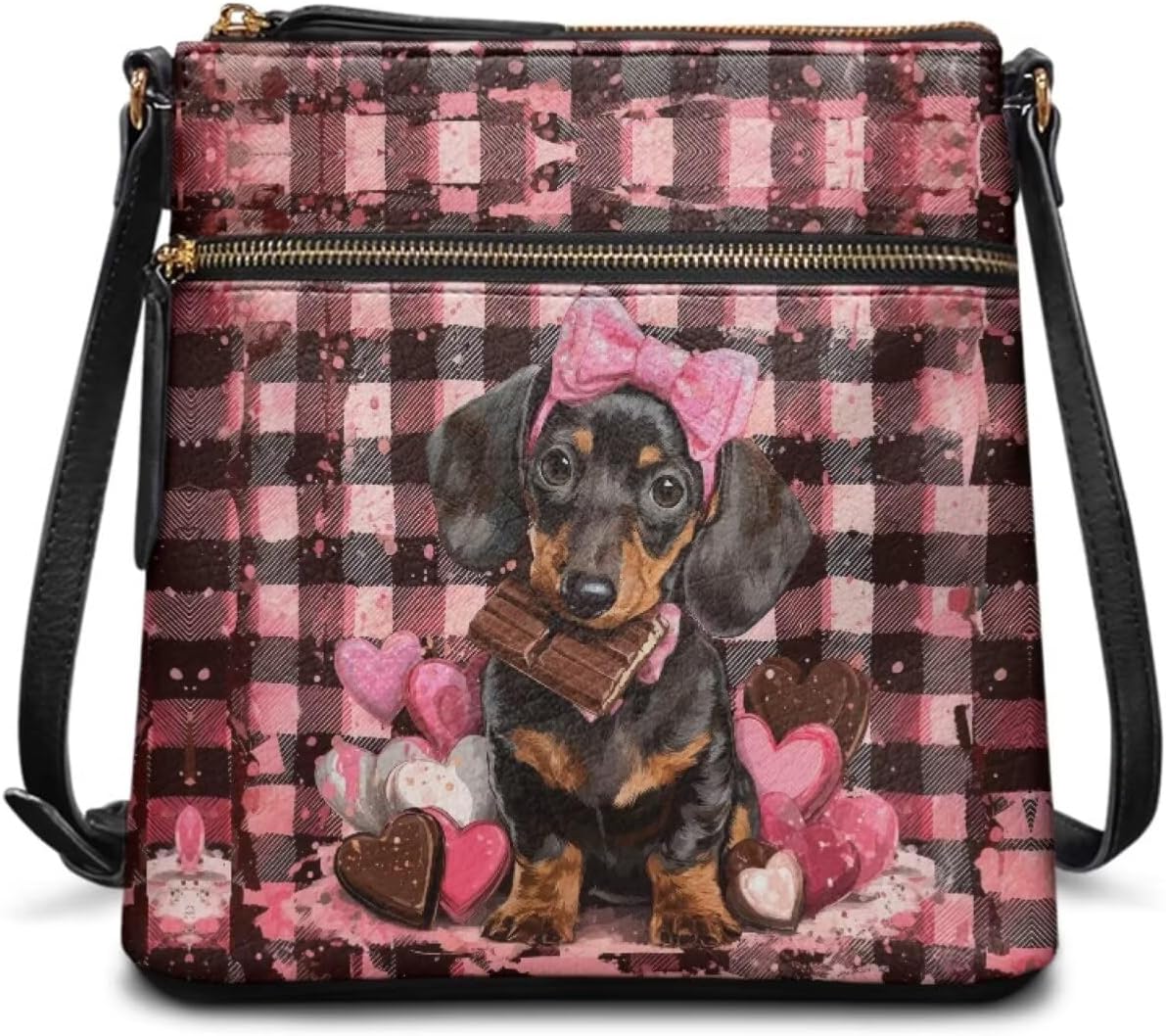 Leather Crossbody Purse for Women Ladies, Zipper Cross Body Bag Hobo Bag with Adjustable Strap