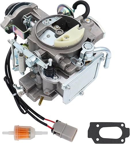 Miniatura 9 de NENKUTEN Carburador de 2 barriles para motores Nissan Pickup 720 2.4L Z24 1983-1986 para Nissan Bluebird Caravan Pathfinder Atras Truck Vanette