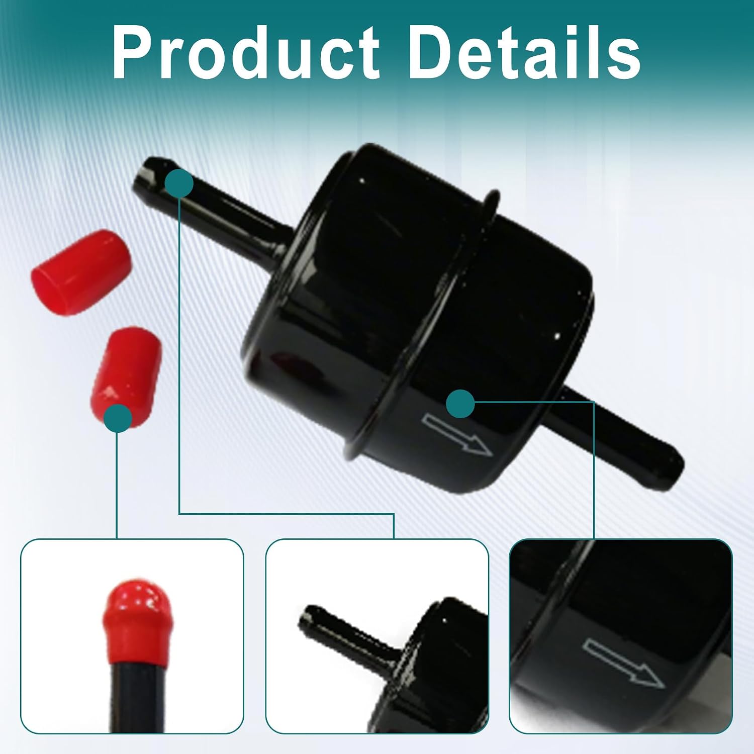 QYMOTO Inline Fuel Filter 5/16" Canister Compatible with Hisun Sector Vector 250 400,450,500,550,700,750,Co-leman UTV,Axis 500 700,Massimo MSU500 700,Challenger Parts