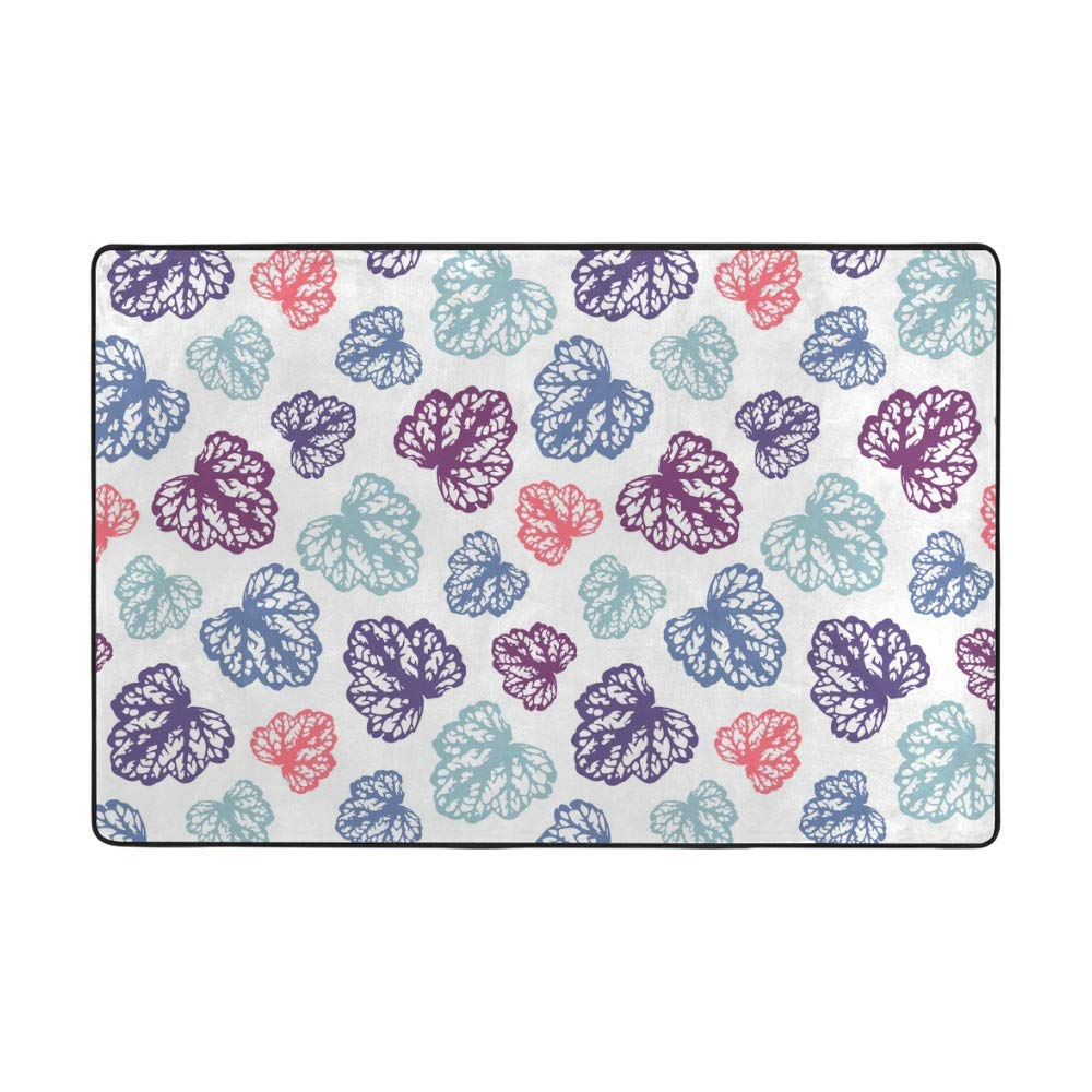 Tapis de sol épais violet corail grand format pour chambre et décoration