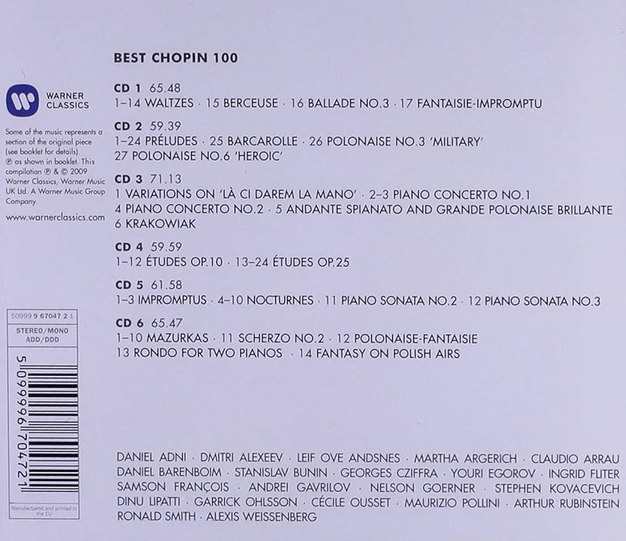 その他 Best Chopin 100 [CD] Amazon.co.jp: Best Chopin 100: ミュージック