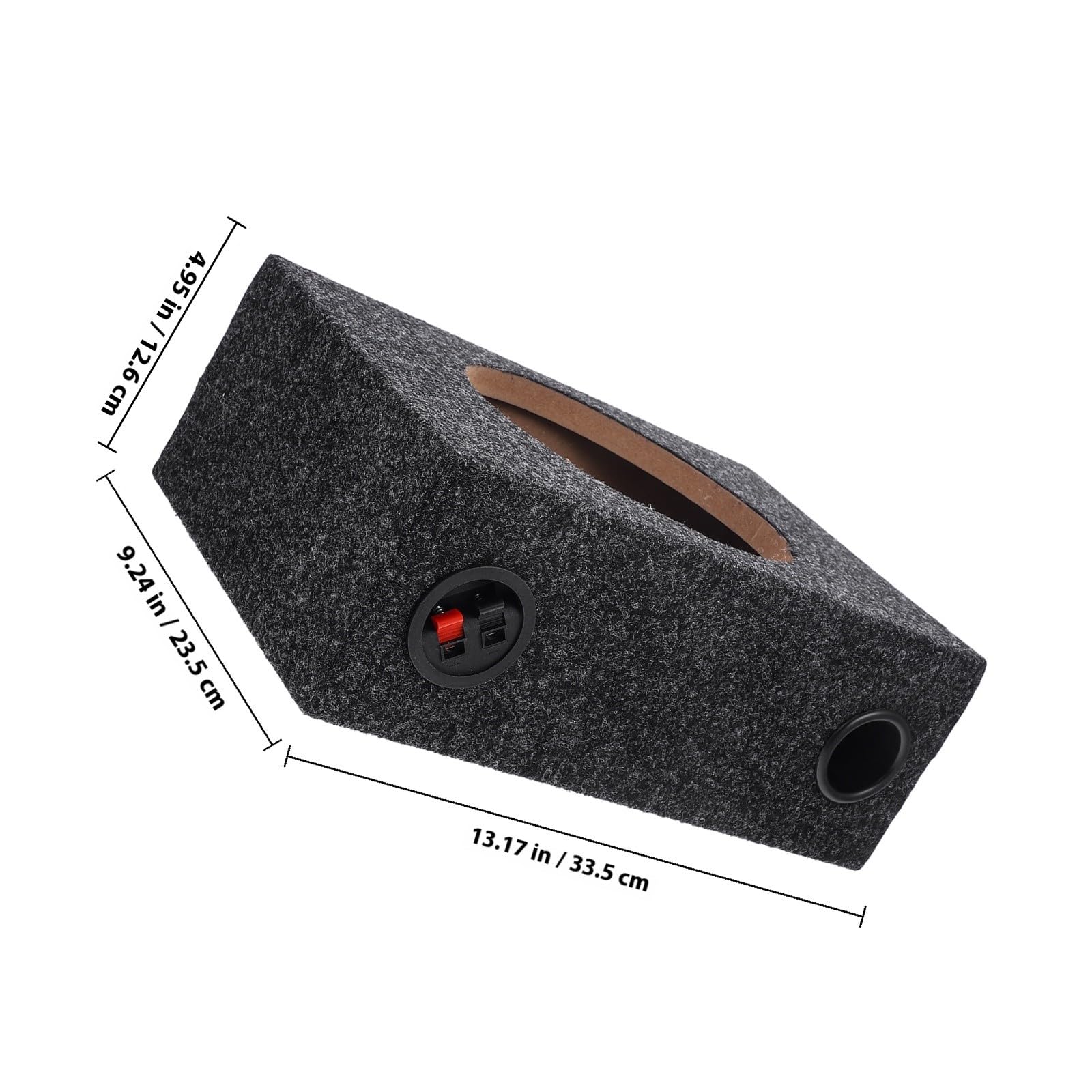 8 Pulgadas Caja de Subwoofer de Madera para Coche, Caja de Altavoz Sellada Ligera y Portátil, Compatible Vehículos y Camiones, Mejora Graves Profundos para Entusiastas del Audio