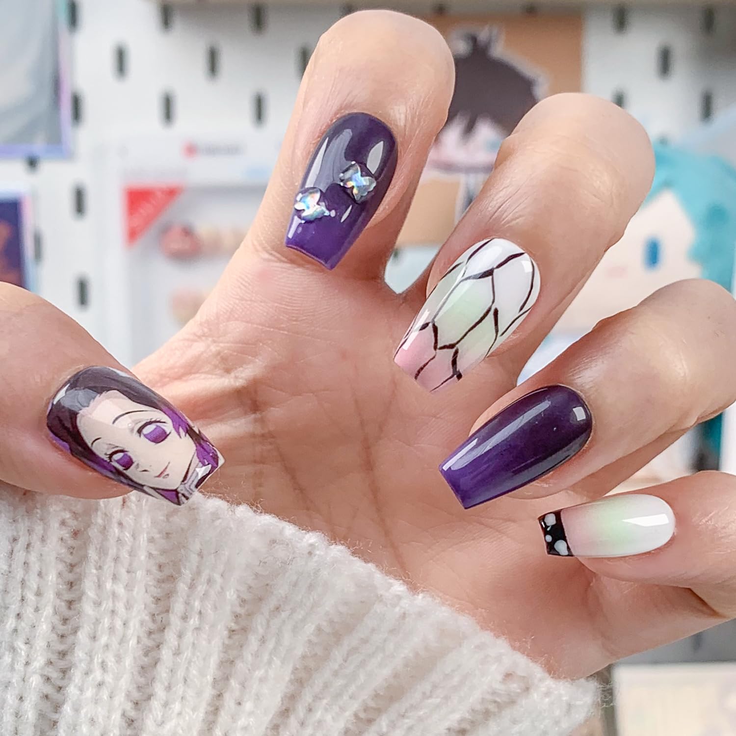 Amazon.co.jp: Lukaka アニメ 痛ネイル 鬼滅の刃シリーズ オリジナル