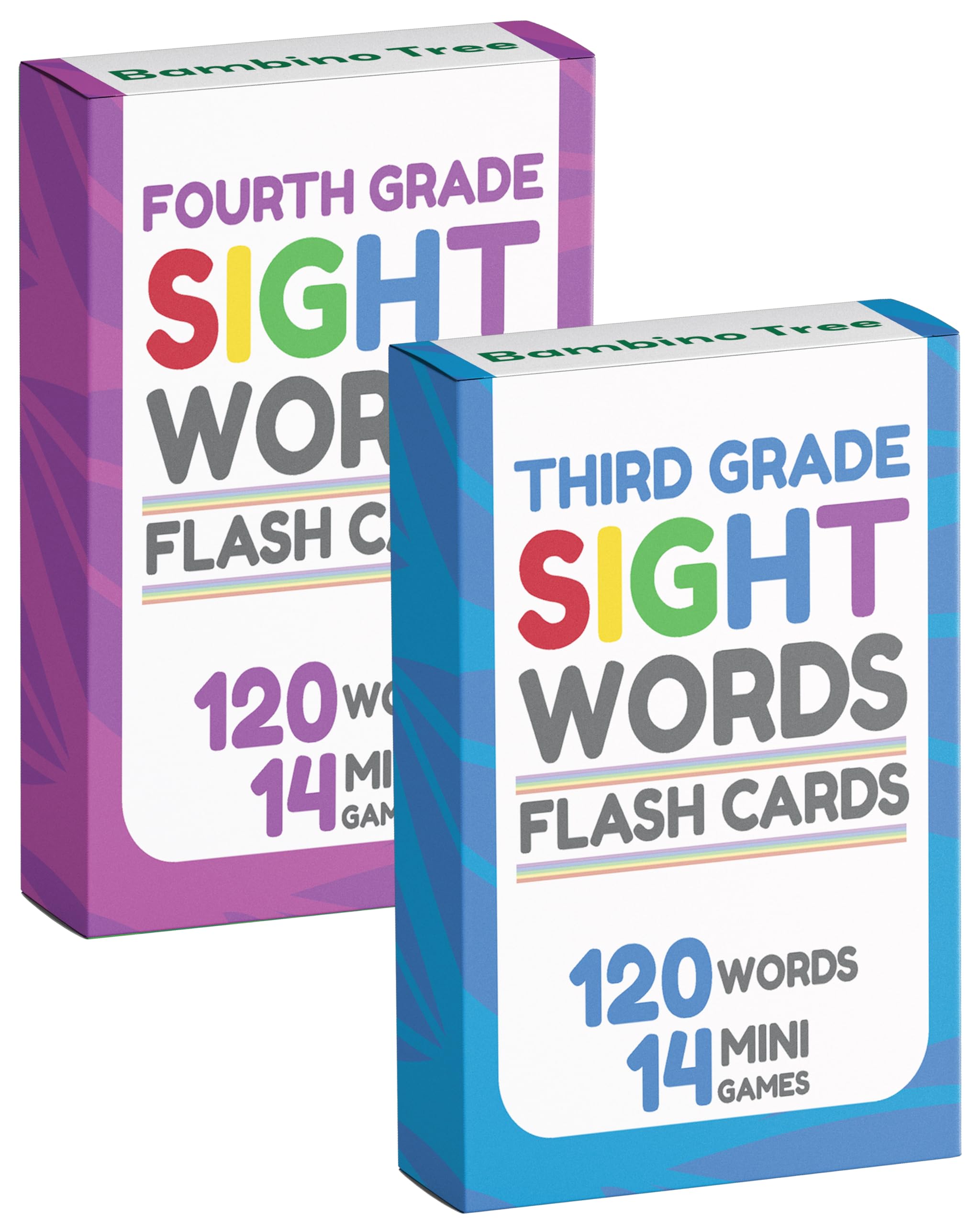 Sight Words Flash Cards 3rd & 4th Grade - 240 High Frequency Words from Dolch's and Fry's Sight Word List for Ages 8-10 Years