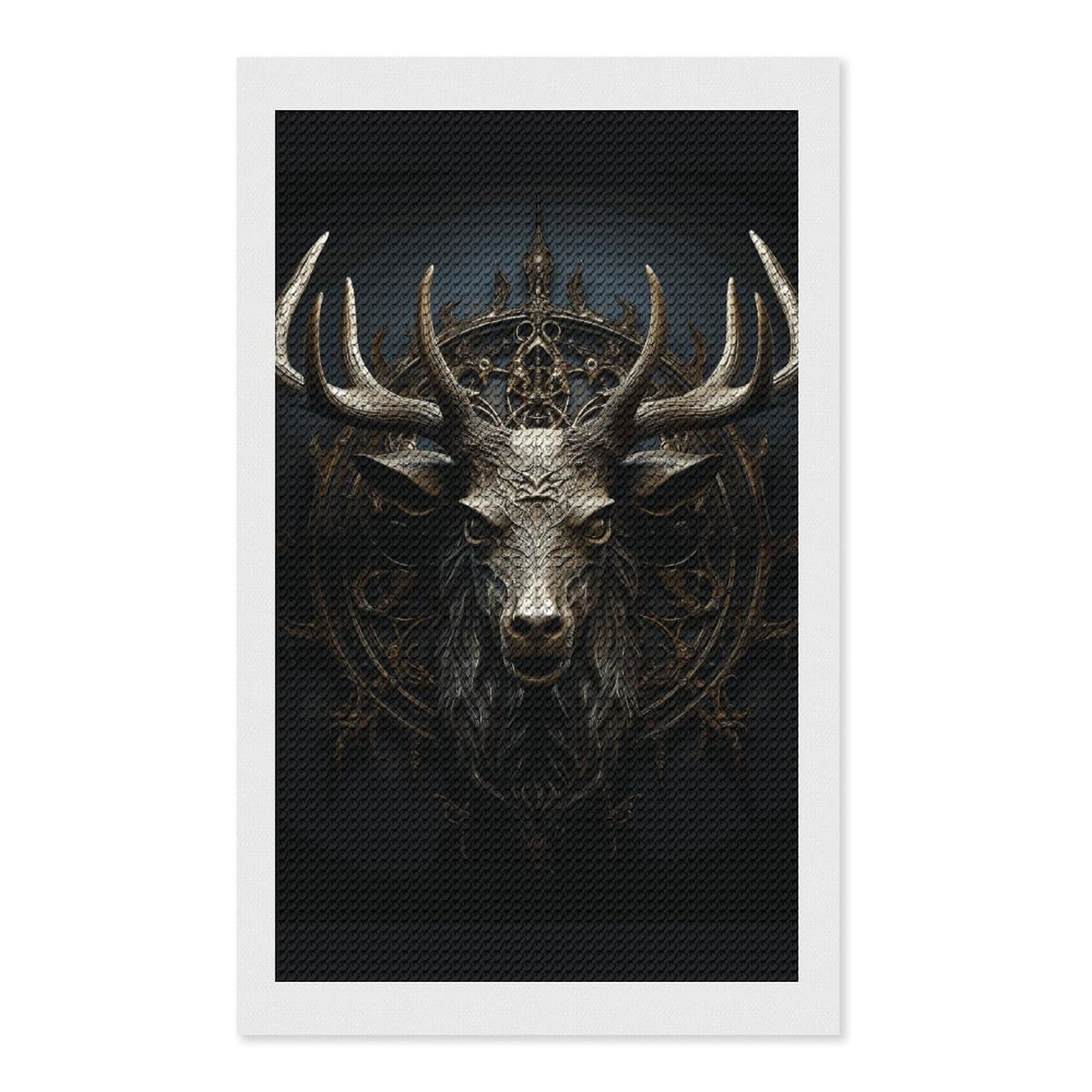 Antlers Diamond Art Kits for Adults, DIY 5D Diamonds Painting Kits for Beginner, Round Full Drill Diamond Dots Painting, Diamonds Pictures Gem Art and Crafts Wall Decor 12"x20"