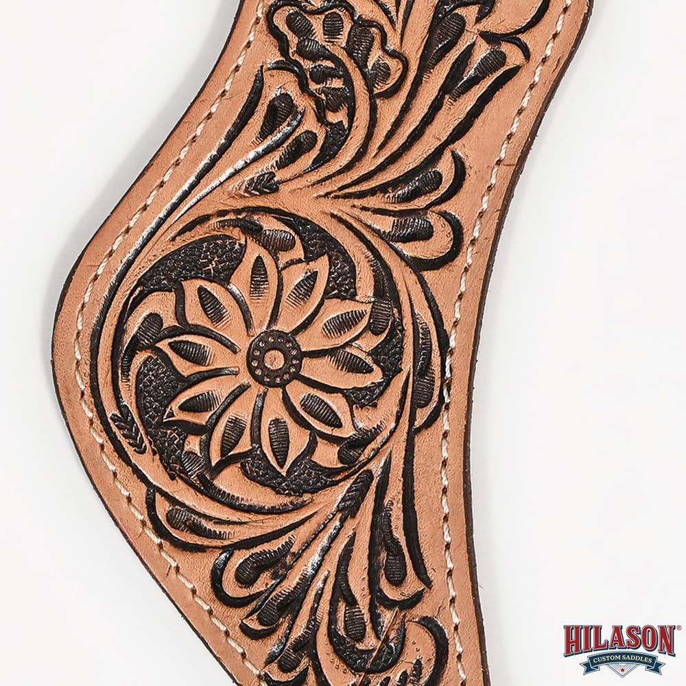 HILASON Antique Brown Western Women Spur Straps Leather | for and Men