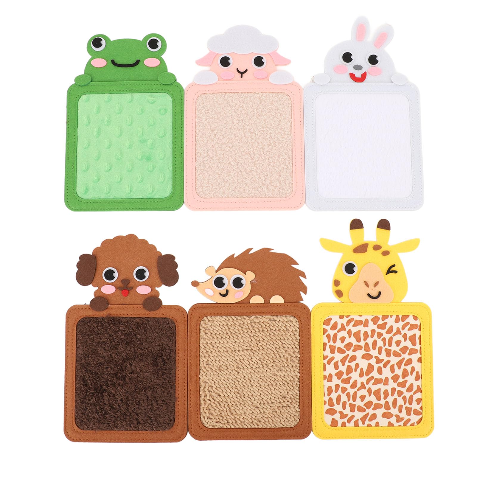 Lot De 8 Tapis Sensoriels – Textures Et Couleurs Variées – 20x20 Cm – Antidérapant – Pour Bébés Et Enfants Autistes