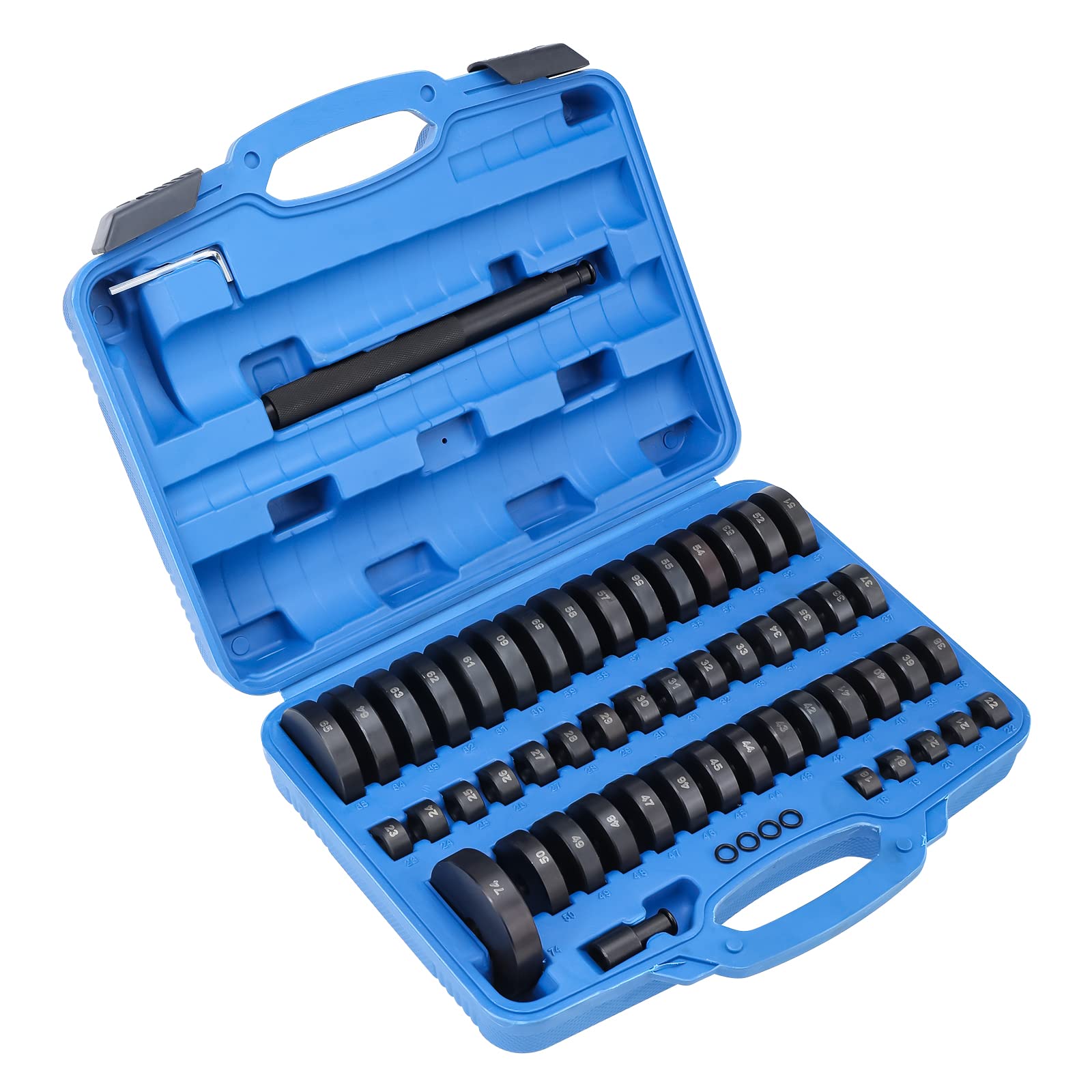 BOOMSTART 52PCS Set di strumenti per cuscinetti auto, estrattore di cuscinetti, boccole, guarnizioni, driver, kit di pressatura per installazione boccole