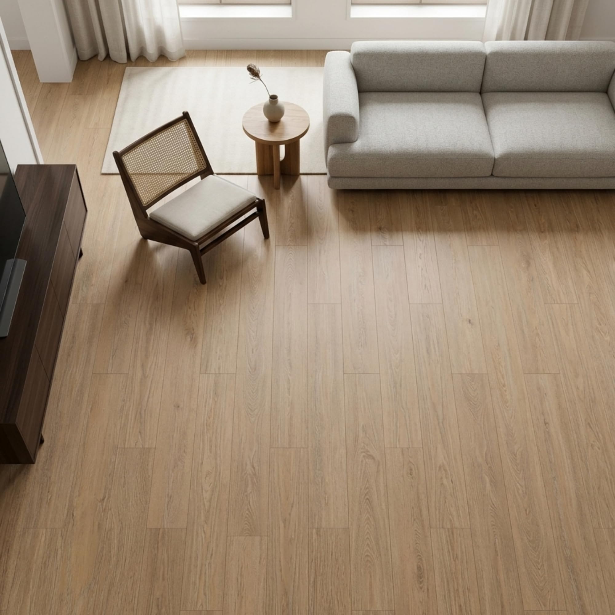Suelo vinílico SPC click 5 mm efecto madera Roble Ámbar (2,21 m²) - ISOVEX