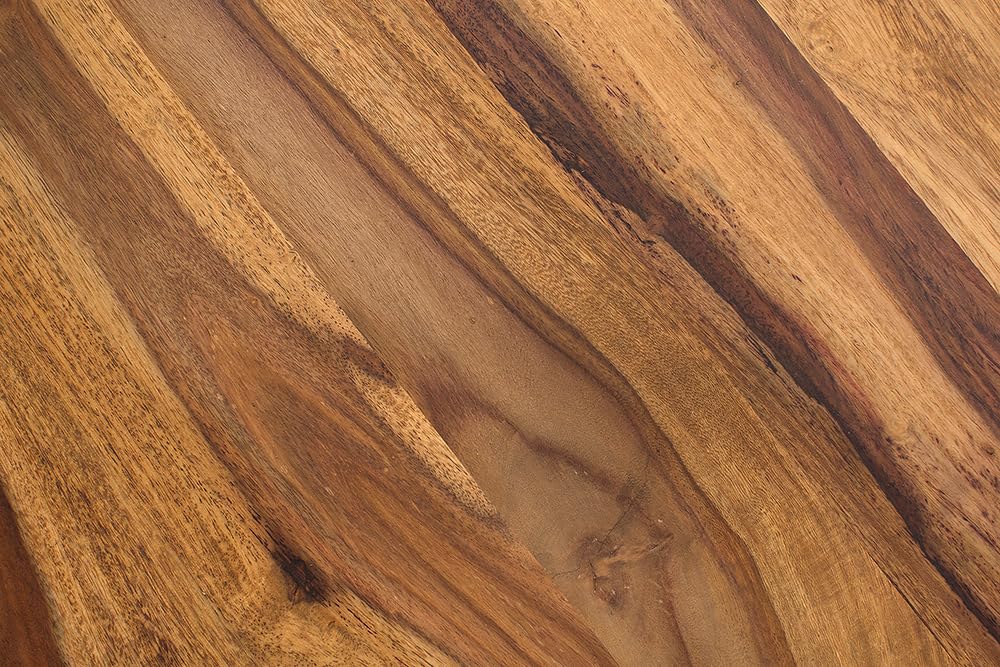 Riess Ambiente Massiver Schreibtisch Elements - 120cm - schwarz - Sheesham Metall Bürotisch Massivholz Holztisch