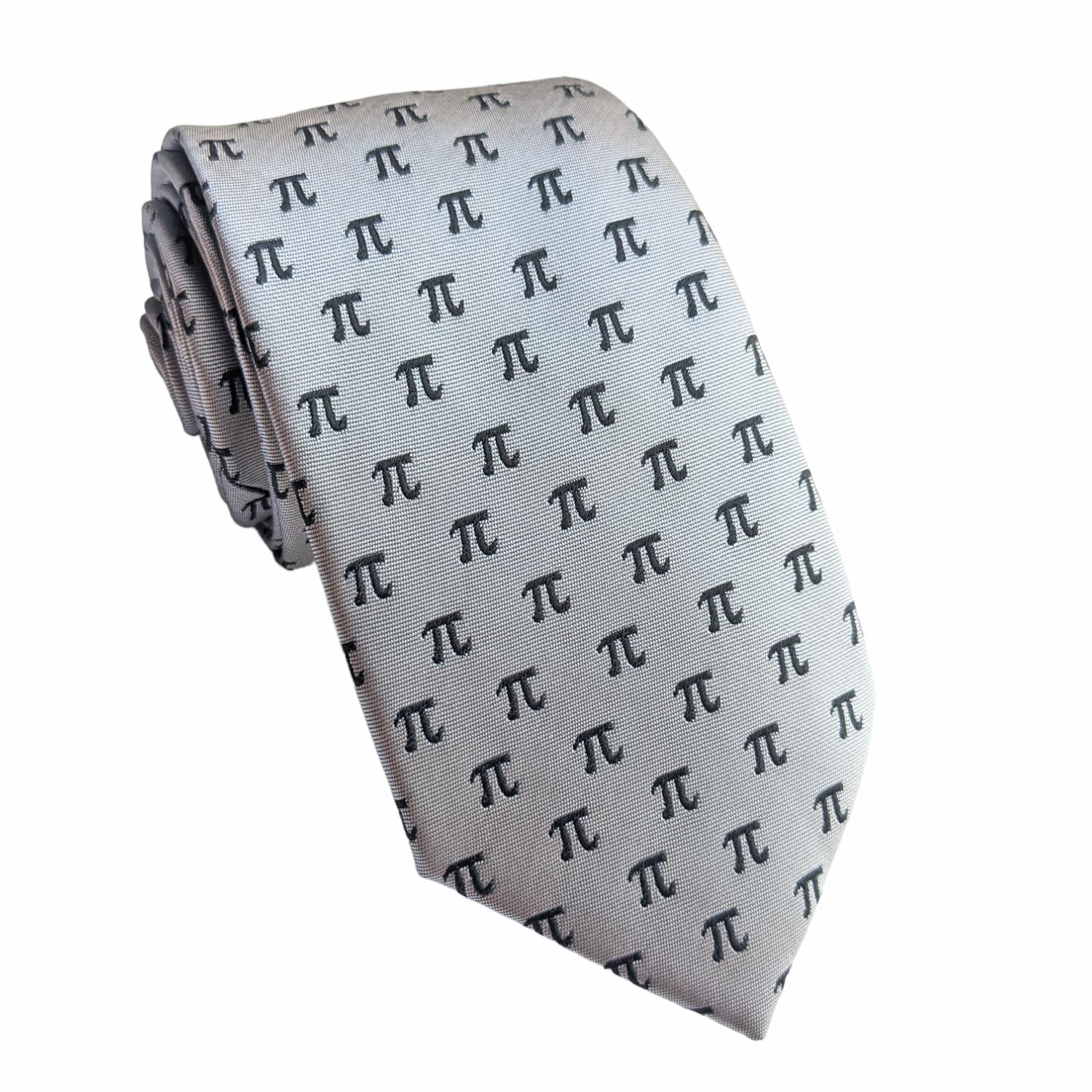 Maker V Pi Necktie, Pi Tie, Math Ties, Mathematics gift for men, Geometry, Calculus, STEM neckties, Pi symbol gifts