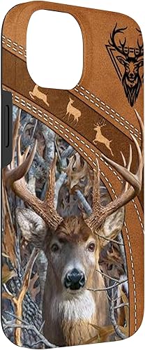Miniatura 6 de Funda para iPhone 11 Pro Deer Hunting Forest Forest Tree-Leather-PC