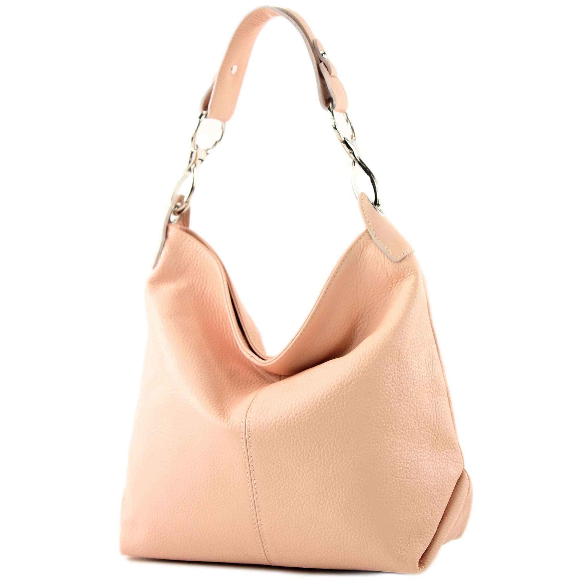 ital. Leather bag Shoulder bag Ladies bag Shoulder bag Leather T168, Colour:Pink