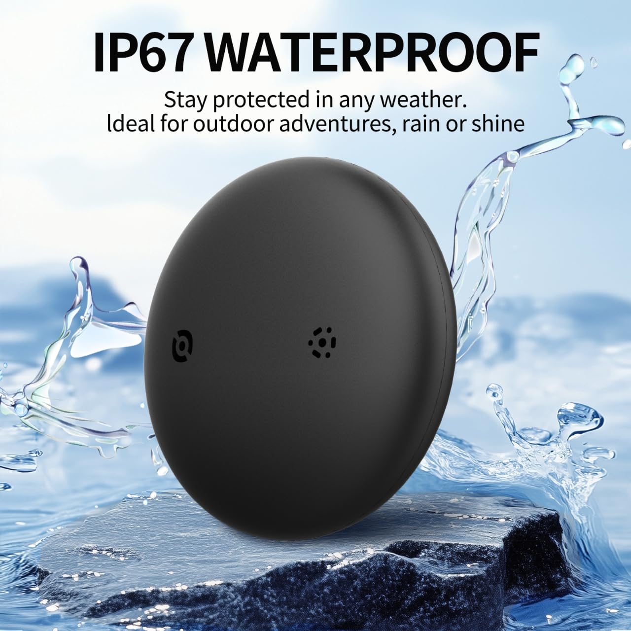 Rastreador de artículos, compatible con Apple Find My (solo iOS), GPS, seguimiento asistido BLE, para perros, gatos, mascotas, llaves, coche, vehículo, niño, certificado MFi, compatible con